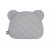 Sametový polštář ve tvaru medvídka ROYAL BABY šedý