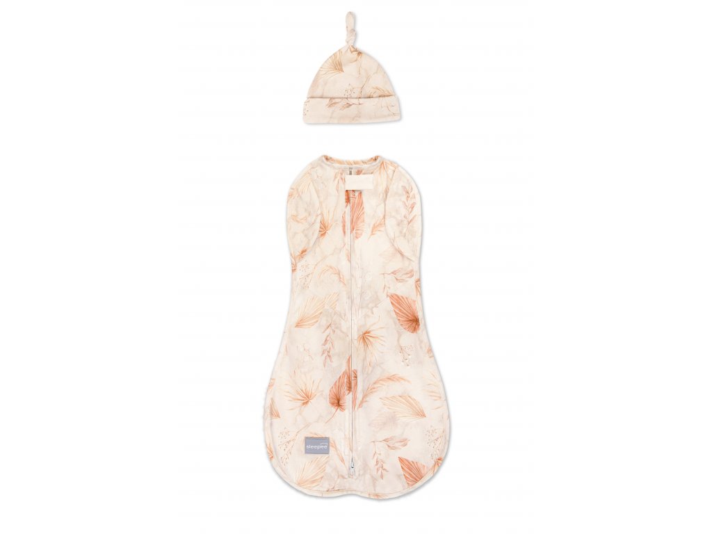 Zavinovačka Sleepee Second Step Swaddle s čepičkou zdarma Bohemian Sand