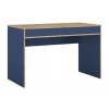 Dřevěný psací stůl se šuplíky do dětského pokoje TUTU modrý, dub sonoma